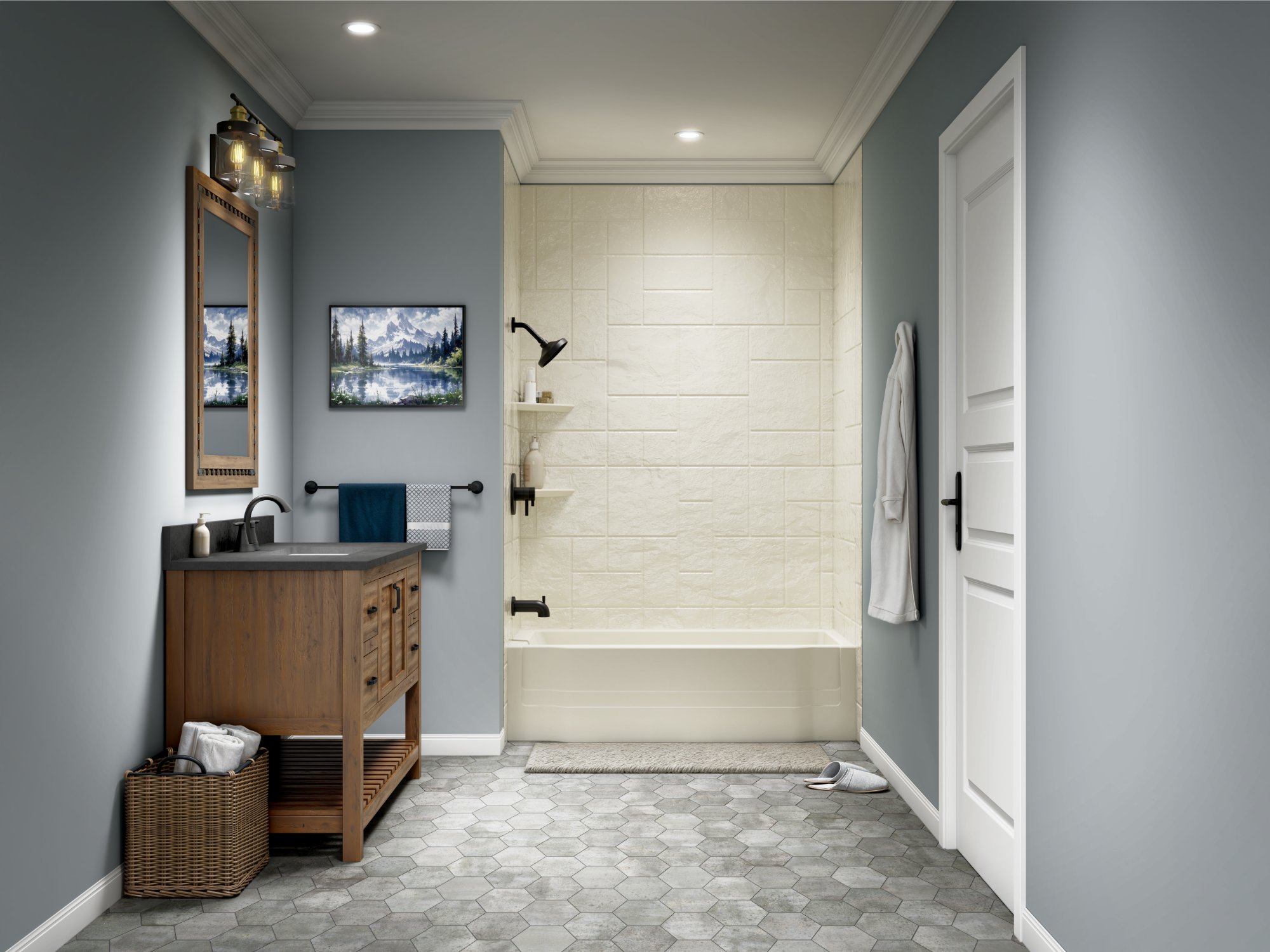 BathWraps shower installation